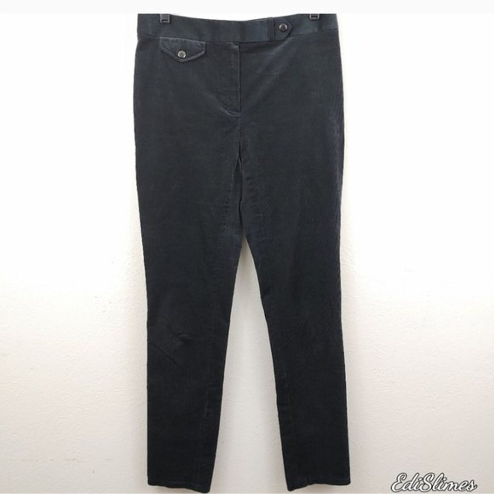 Per Se Corduroy trousers, grey, Cotton Silk blend Size 2, A02- 0061